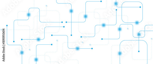 Abstract futuristic technology background. Technology background with crossed lines and dots.