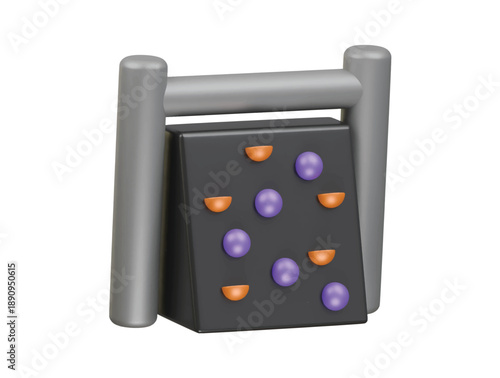 climbing disc icon 3d illustration render