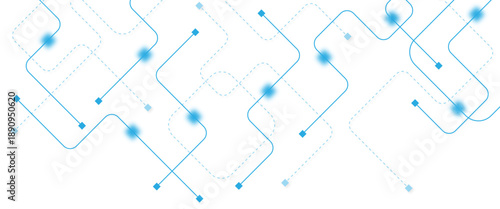 Abstract futuristic technology background. Technology background with crossed lines and dots.