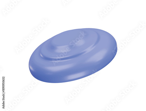 flying disc icon 3d illustration render