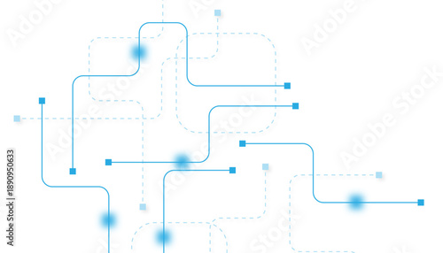 Abstract futuristic technology background. Technology background with crossed lines and dots.