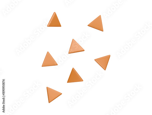 nachos icon 3d illustration render