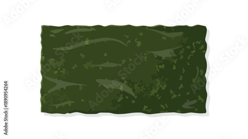 Natural dark green nori seaweed sheet texture background ideal for Asian food designs, healthy snack concepts, and minimalist culinary illustrations