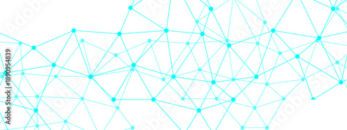 Vector Geometric digital network of interconnected nodes against ethereal gradient background. Representing connection, data and modern technology 