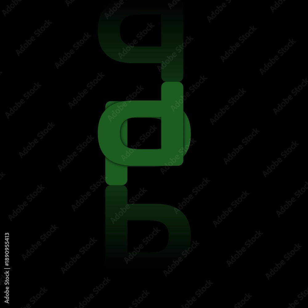 Fototapeta premium Black, green, p and d,green dollar sign