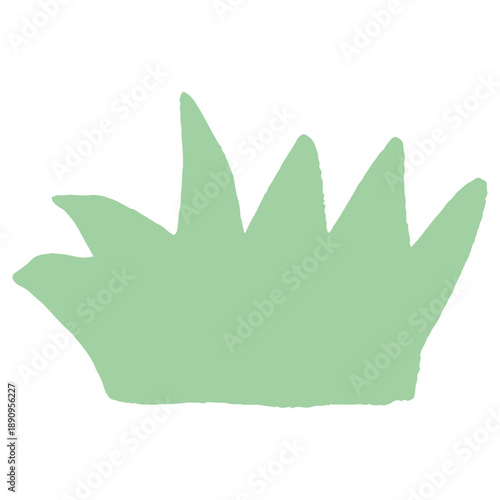 幼稚園・保育園向け やさしい挿絵イラストカットシリーズ｜草むら / Grass Illustration