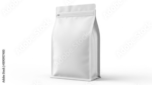 Standing white packaging bag