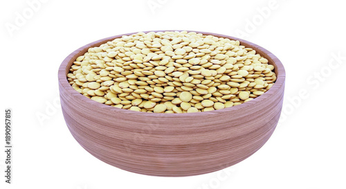 Bowl of yellow lentils