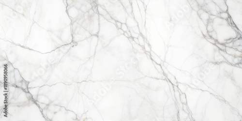 Clean white marble texture background with fine natural veining and luxury surface