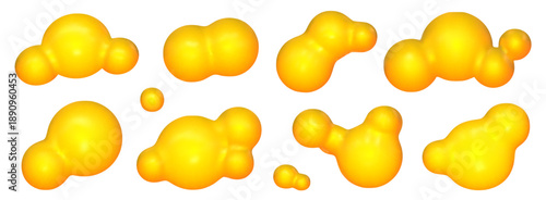 Dynamic 3d lava lamp composition with floating metaball shapes, abstract liquid spheres, rich color flow and soft fluid movement, playful 3d lava lamp feel.