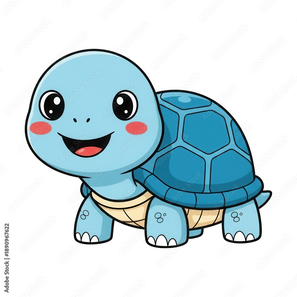 Fototapeta premium Happy cartoon turtle