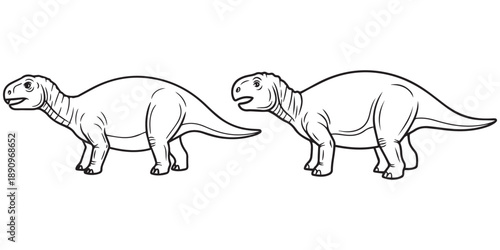  jurassic world animal line art and illustrator eps 10