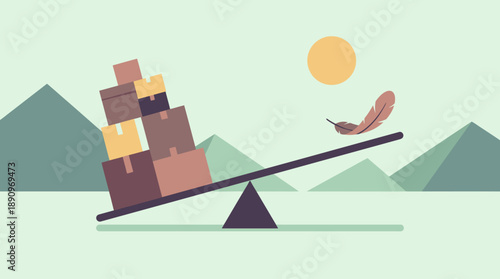 Conceptual Illustration on Weight and Stability in Nature