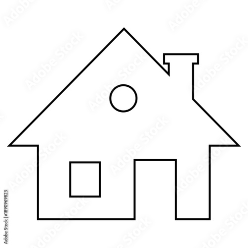 Simple House Outline Icon