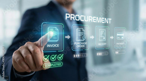 Procurement Management System Business Technology Interface for Invoice and Payment Processing