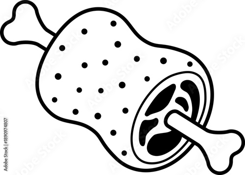 骨付き肉のアイコン