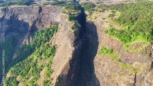 Sandhan Valley Drone Aerial Cinematic Shots Asia’s Second Largest Valley Valley Of Shadows Maharashtra India Travel Nature Landscape Adventure Tourism