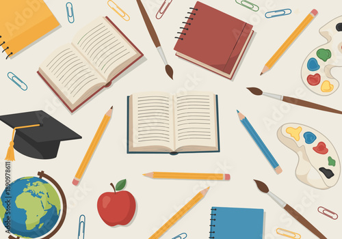 A motivational image of a graduation cap over a globe, symbolizing global education and achievement aspirations.