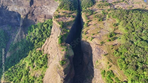 Sandhan Valley Drone Aerial Cinematic Shots Asia’s Second Largest Valley Valley Of Shadows Maharashtra India Travel Nature Landscape Adventure Tourism