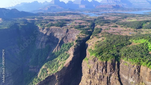 Sandhan Valley Drone Aerial Cinematic Shots Asia’s Second Largest Valley Valley Of Shadows Maharashtra India Travel Nature Landscape Adventure Tourism