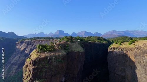 Sandhan Valley Drone Aerial Cinematic Shots Asia’s Second Largest Valley Valley Of Shadows Maharashtra India Travel Nature Landscape Adventure Tourism