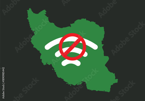 No Internet or Communication in Iran.  No Wifi concept. 
