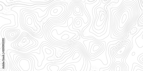 Topographic map background geographic line map with elevation assignments. Modern design with White background with topographic wavy pattern design.paper texture Imitation of a geographical map shades