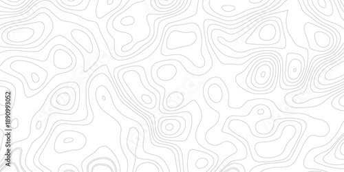 Topographic map background geographic line map with elevation assignments. Modern design with White background with topographic wavy pattern design.paper texture Imitation of a geographical map shades