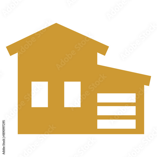 House Icon with Garage