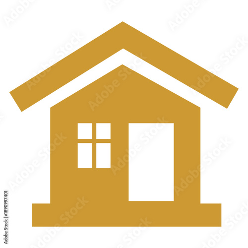 Golden Home Graphic Icon