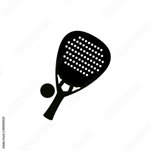 Silhouette paddle racket
