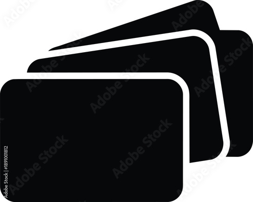 Stack of cards icon representing multiple items or layers.