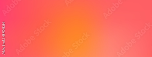 Soft sunset gradation background with warm orange to pink ombre. Smooth blurred gradient texture for summer posters and social media banners. Minimal abstract bg.