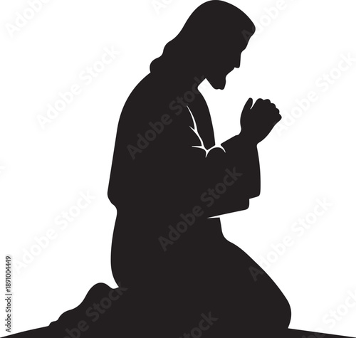 Person in prayer pose