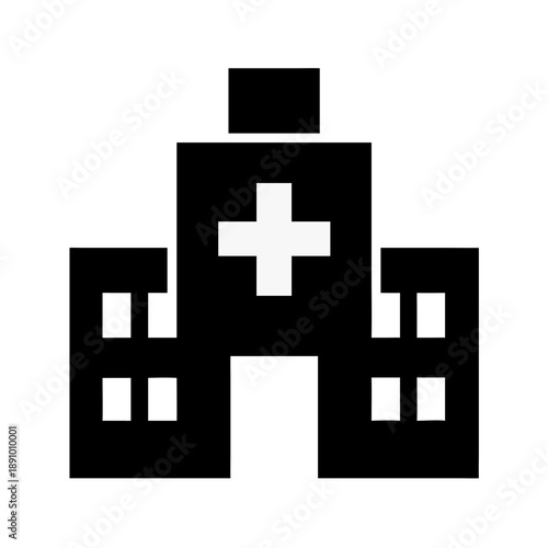 Modern hospital building