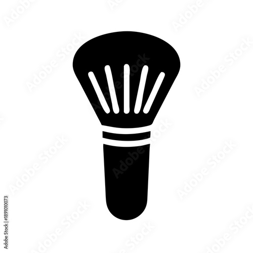 Black makeup brush