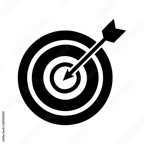 Arrow hitting the bullseye