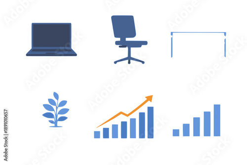 set of business icons