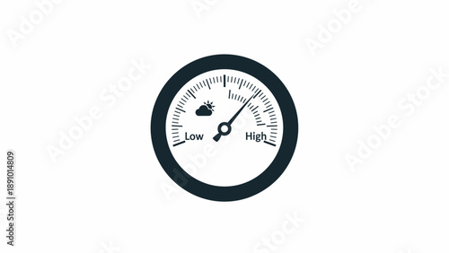 Close-up of a pressure gauge dial with a black border and white face against a plain white background.