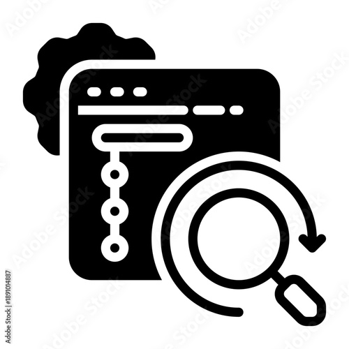 SEO icon, glyph icon style