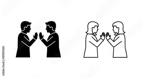 Greeting handshake business people teamwork