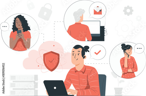 Team Collaboration and Cybersecurity Measures in Modern Workplace Environment