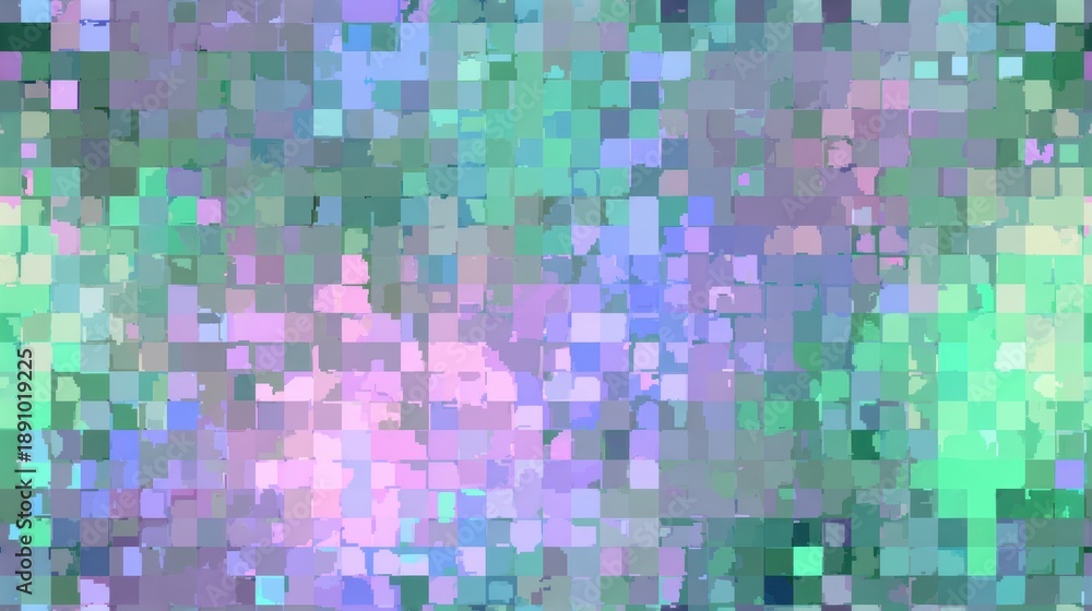 Fototapeta premium Pastel Pixel Dream: Abstract Mosaic Background with Soft Light and Color