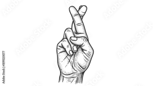 Hand making peace sign gesture with fingers isolated on white background