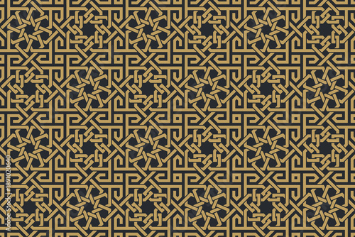 Seamless geometric pattern in authentic arabian style.