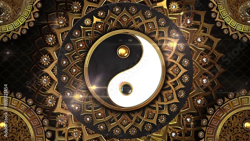 Golden Yin Yang Jewelry 