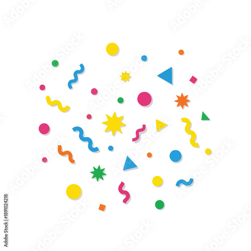 Colorful Confetti and Shape Burst