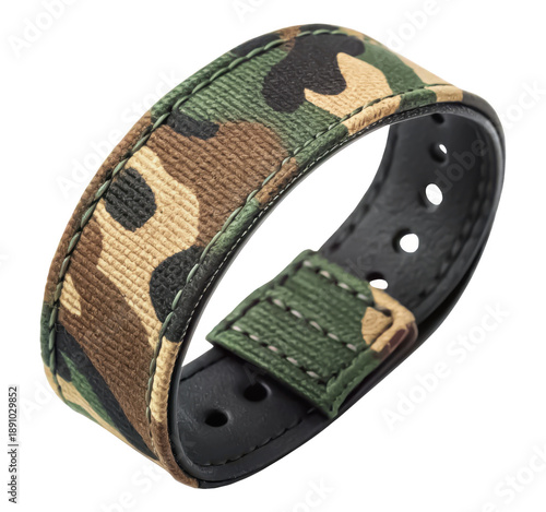 War camouflage wristband isolated PNG military accessory PNG tactical wristband PNG soldier gear PNG camouflage band PNG outdoor survival gear PNG transparent background image