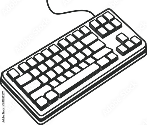 mobile phone on white background