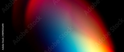 Abstract Rainbow Light Leak Overlay with Soft Chromatic Aberration and Vibrant Spectrum Gradient